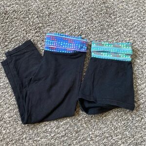 Aerie Slim Gym Crop and Shorts XS